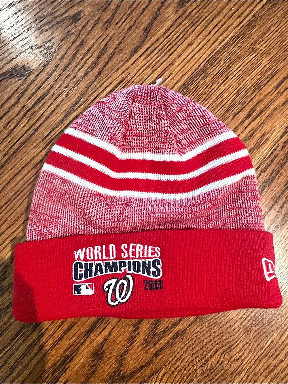 New Era Washington Nationals 2109 World Series Champions Cuffed Knit Beanie